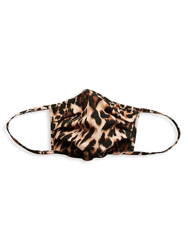 Chiara Boni La Petite Robe Women's Zebra Print Face Mask - Zebra Leopard Cover