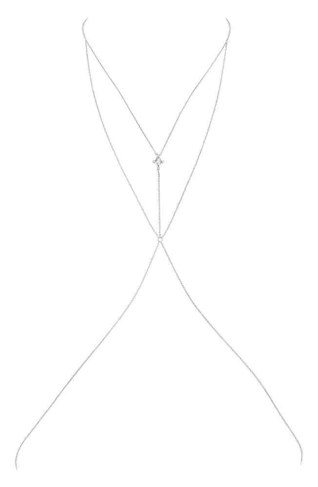 LILI CLASPE Flora Body Chain in Silver Cover