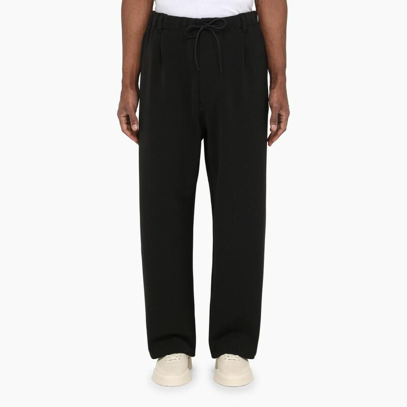 adidas Y-3 Black and white track trousers with logo Cover