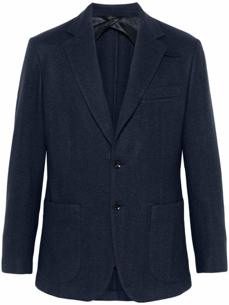 Brioni herringbone blazer - Blue Cover