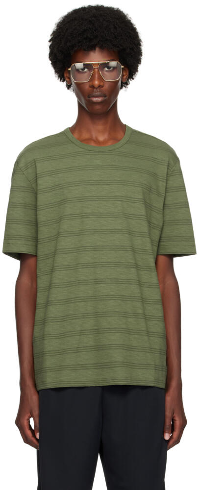 PS by Paul Smith Green Striped T-Shirt Cover