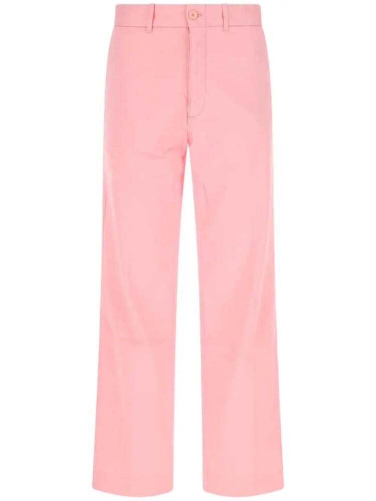 Lacoste straight-leg trousers - Pink Cover