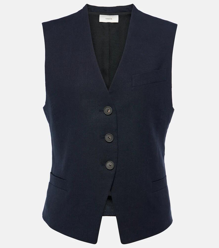 Vince Linen-blend vest Cover