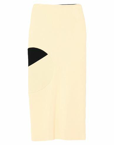 Off-white Woman Midi skirt Beige Viscose, Polyamide, Elastane Cover