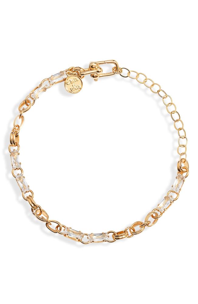 Child of Wild Twisted Cosmos Cubic Zirconia Chain Bracelet in Gold Cover