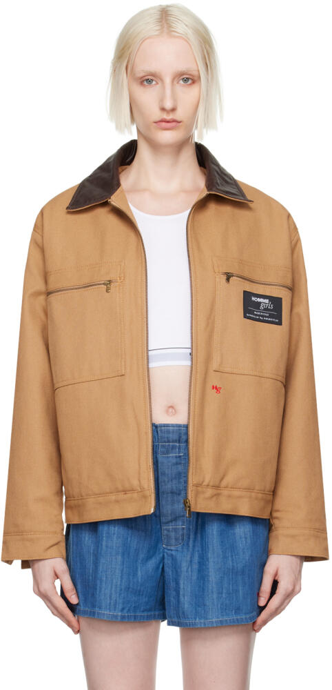 HommeGirls Beige Work Jacket Cover