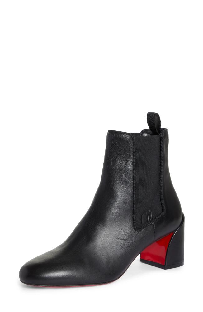 Christian Louboutin Turelastic Chelsea Boot in Bk01 Black Cover