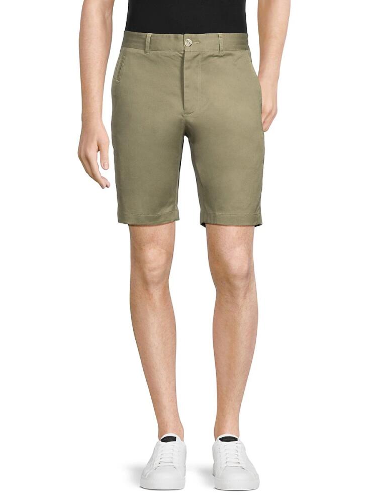 Vince Men's Slim Fit Twill Shorts - Green Cover