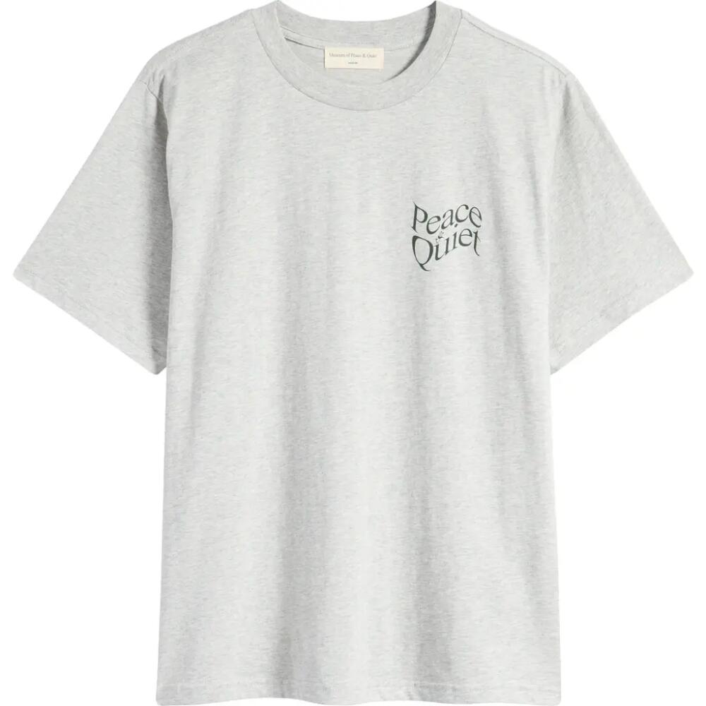 Museum of Peace & Quiet Warped Logo Graphic T-Shirt in Heather Cover