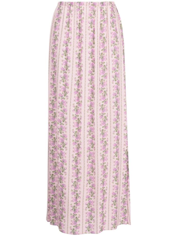 LoveShackFancy Jamila floral-print maxi skirt - Multicolour Cover