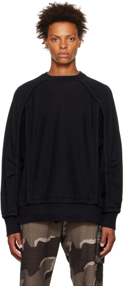 UNDERCOVER Black Paneled Sweatshirt Cover