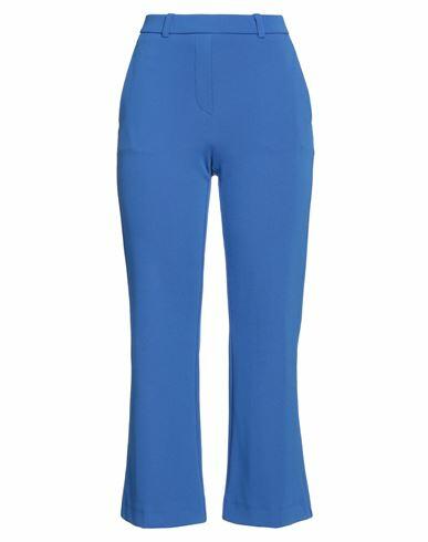 Seductive Woman Pants Bright blue Polyamide, Elastane Cover