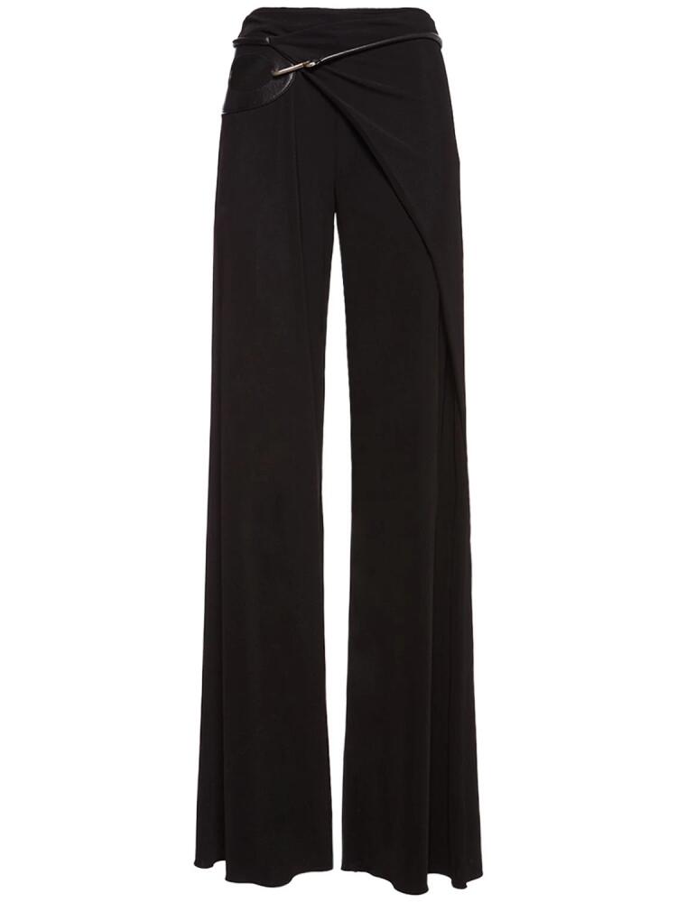 TOM FORD Jersey Mid Rise Wrap Wide Pants Cover