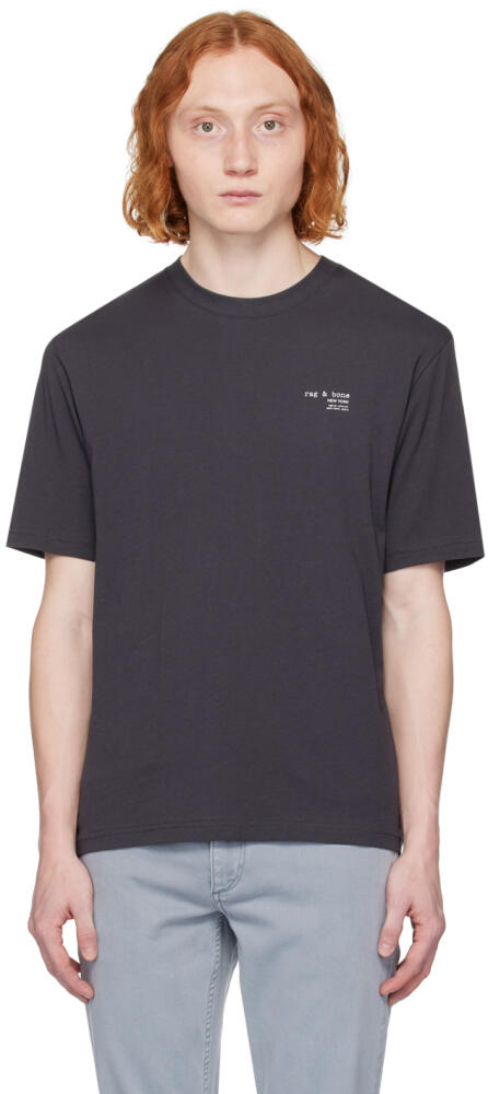 rag & bone Black '425' T-Shirt Cover