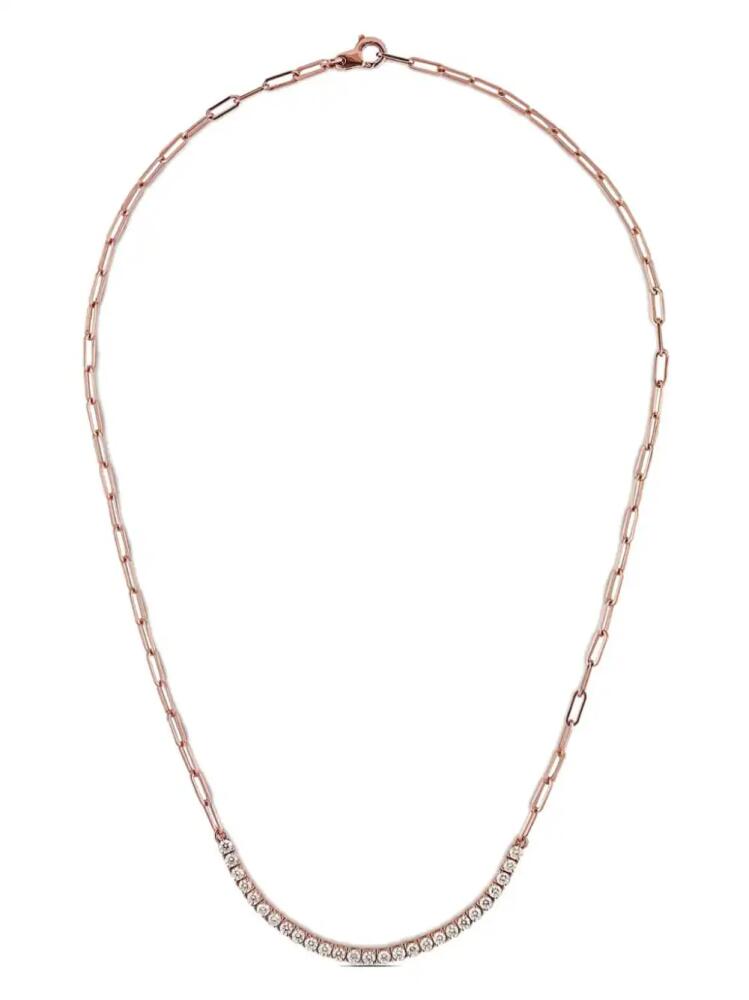 Jewels Aficionado 18kt rose gold diamond chain necklace - Pink Cover