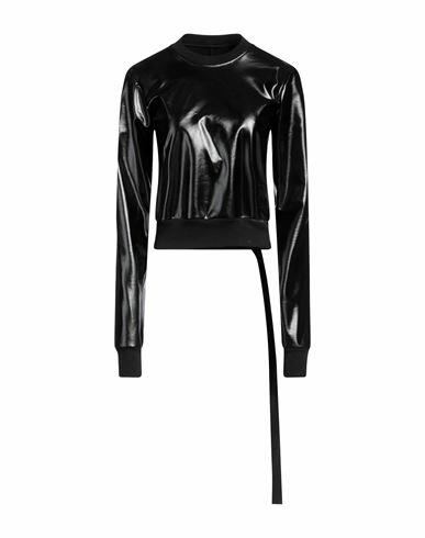 Drkshdw By Rick Owens Woman Sweatshirt Black Cotton, Polyurethane Cover