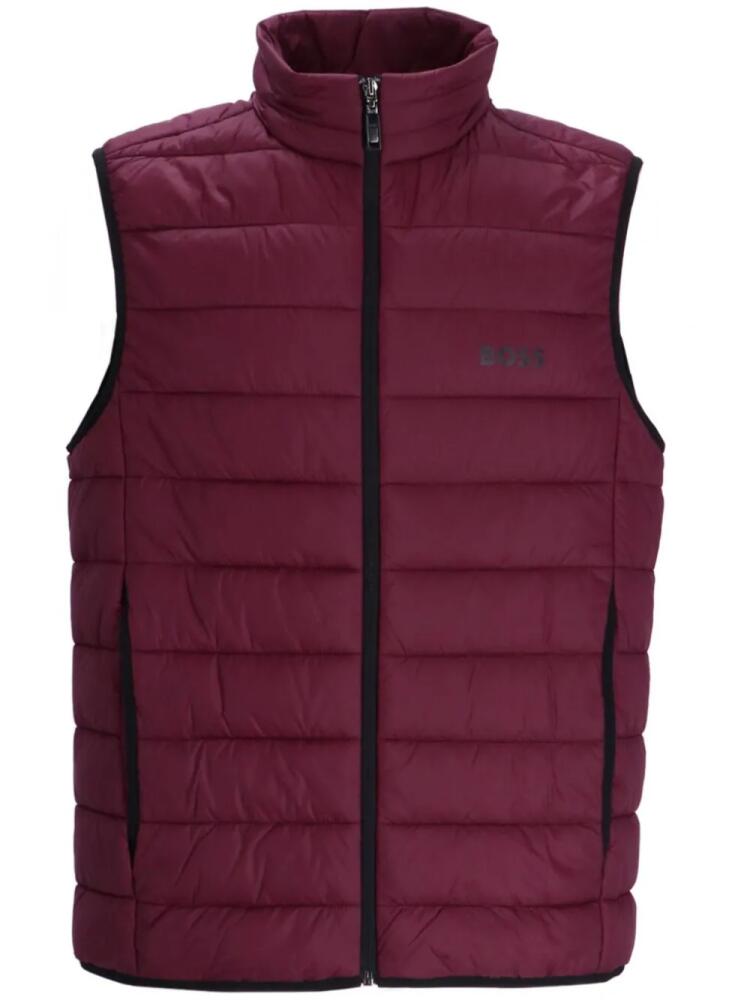 BOSS Thor padded gilet - Red Cover