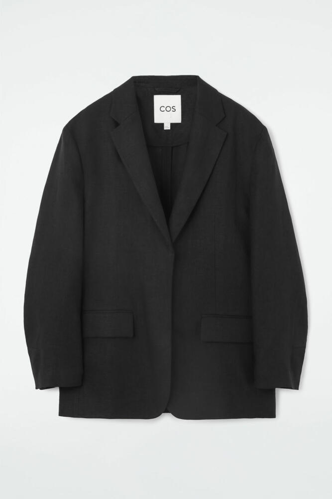 COS SINGLE-BREASTED LINEN BLAZER Cover