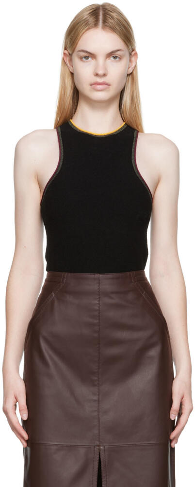 Victoria Beckham Black Cotton Bodysuit Cover