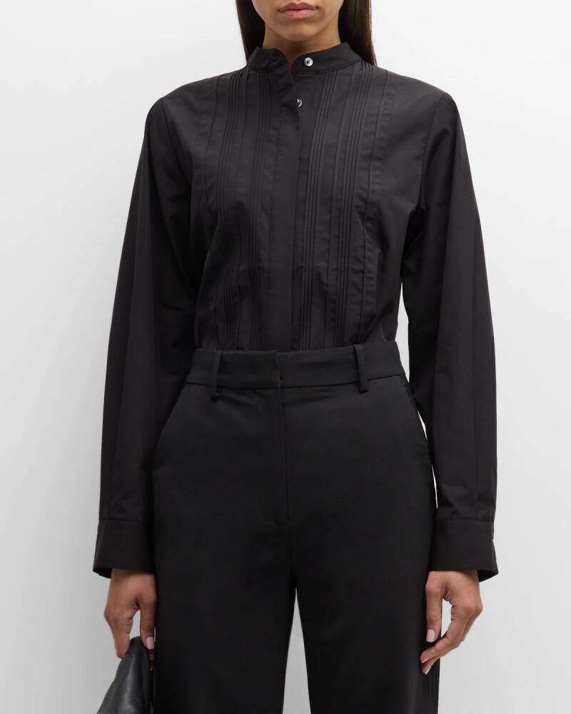 Co Pleated Bib-Front Tuxedo Shirt Cover