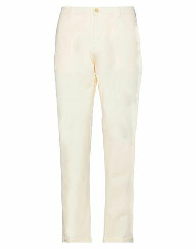 Pence Man Pants Light yellow Cotton, Elastane Cover