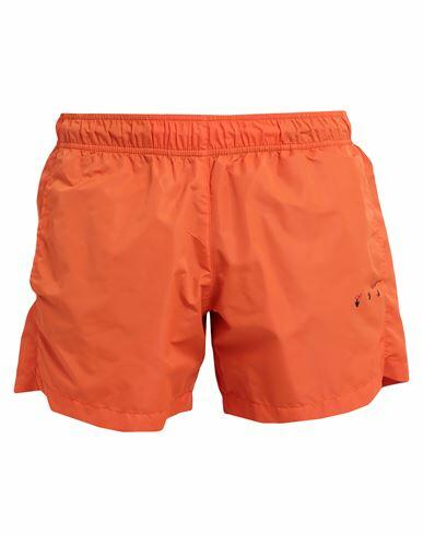 Off-white Man Swim trunks Orange Recycled polyamide Cover