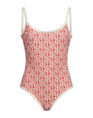 Moncler Woman One-piece swimsuit Red Polyamide, Elastane Cover