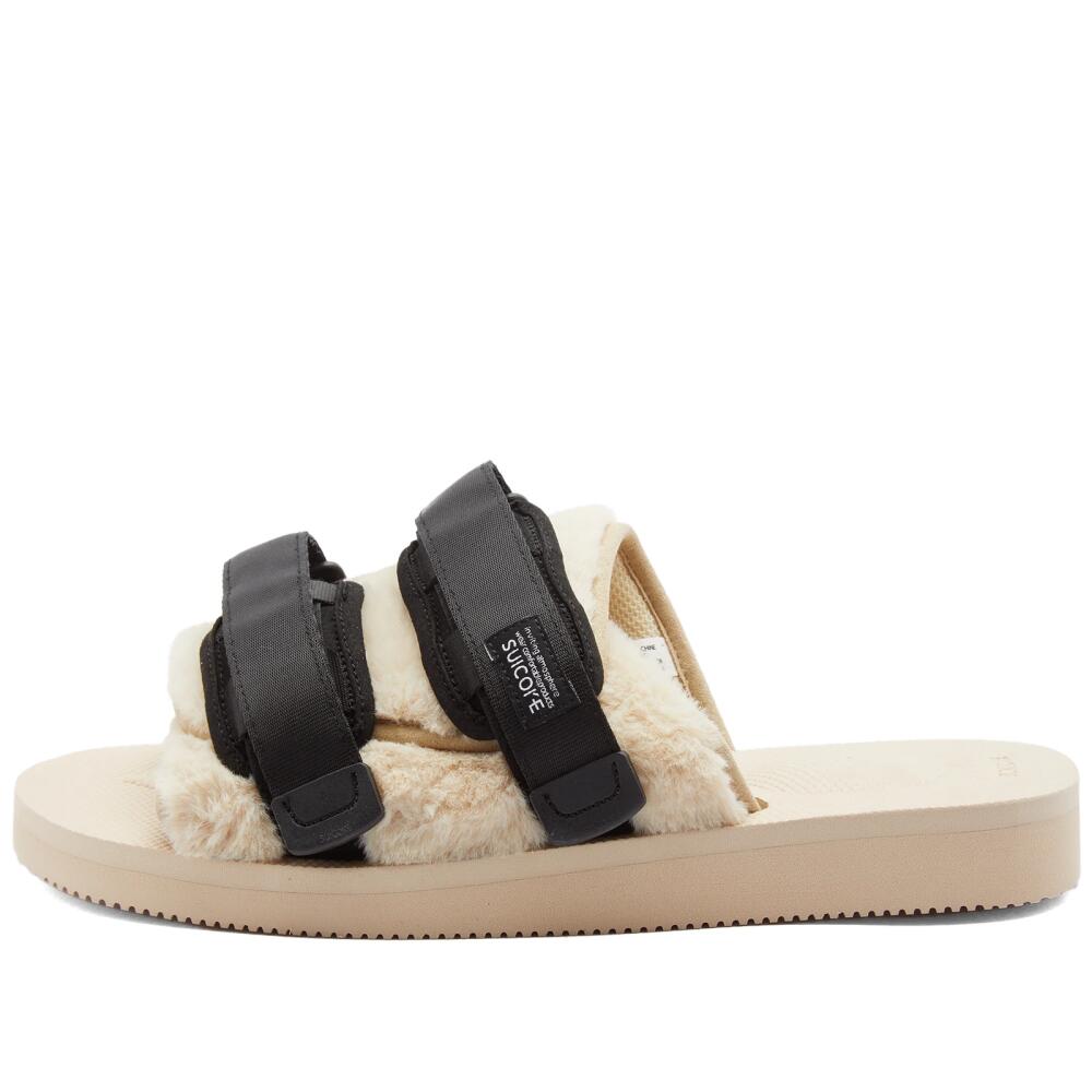 Suicoke Men's Moto-FURab in Black/Beige Cover