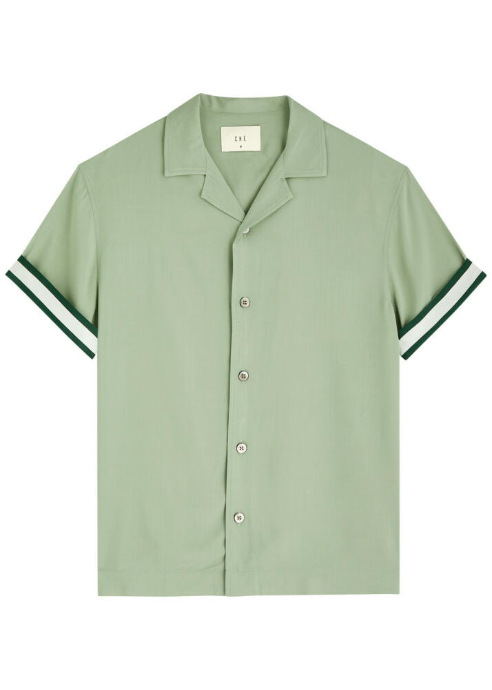 Che Valbonne Stripe-trimmed Shirt - Green Cover