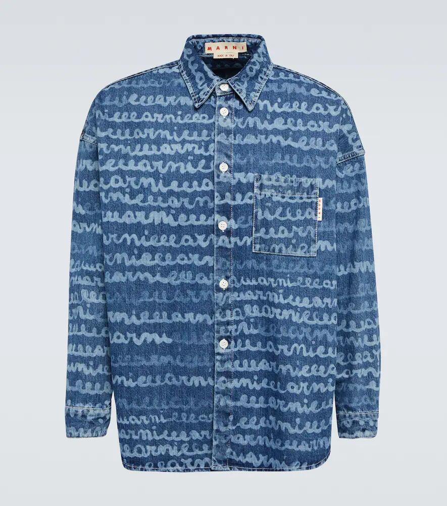 Marni Printed denim shirt Cover