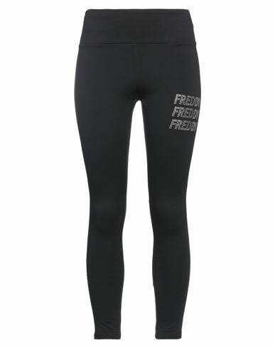 Freddy Woman Leggings Black Cotton, Elastane Cover