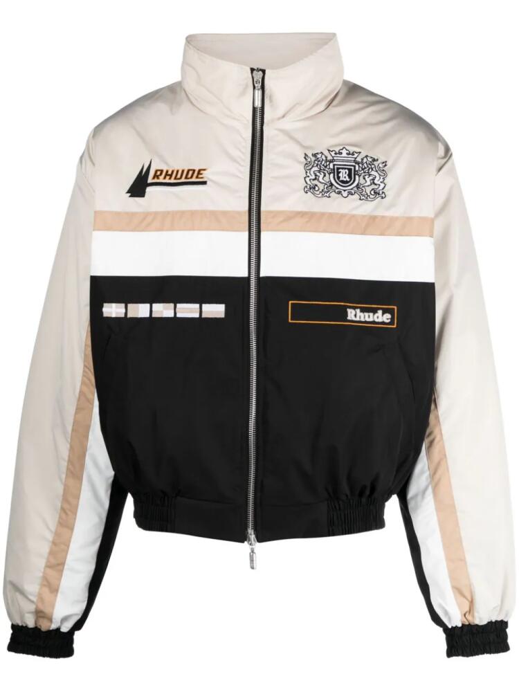 RHUDE Yachting bomber jacket - Neutrals Cover