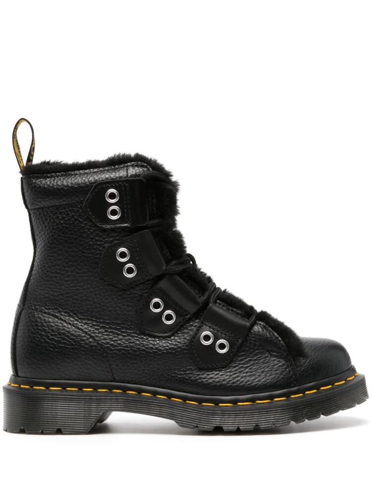 Dr. Martens faux-fur trim boots - Black Cover