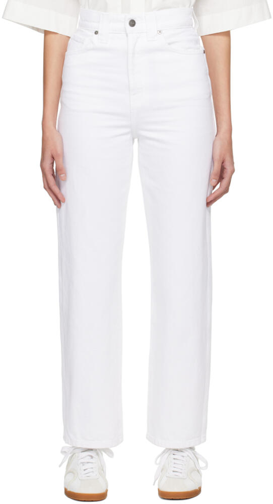 KHAITE White 'The Shalbi' Jeans Cover