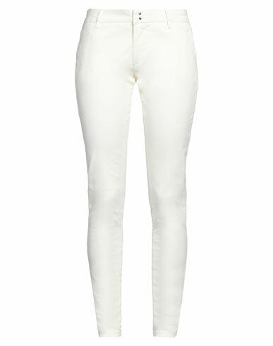 Sun 68 Woman Pants Cream Cotton, Elastane Cover