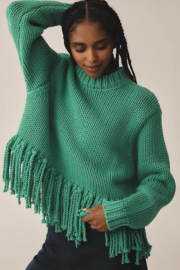 The Wolf Gang Verde Fringe Sweater Cover