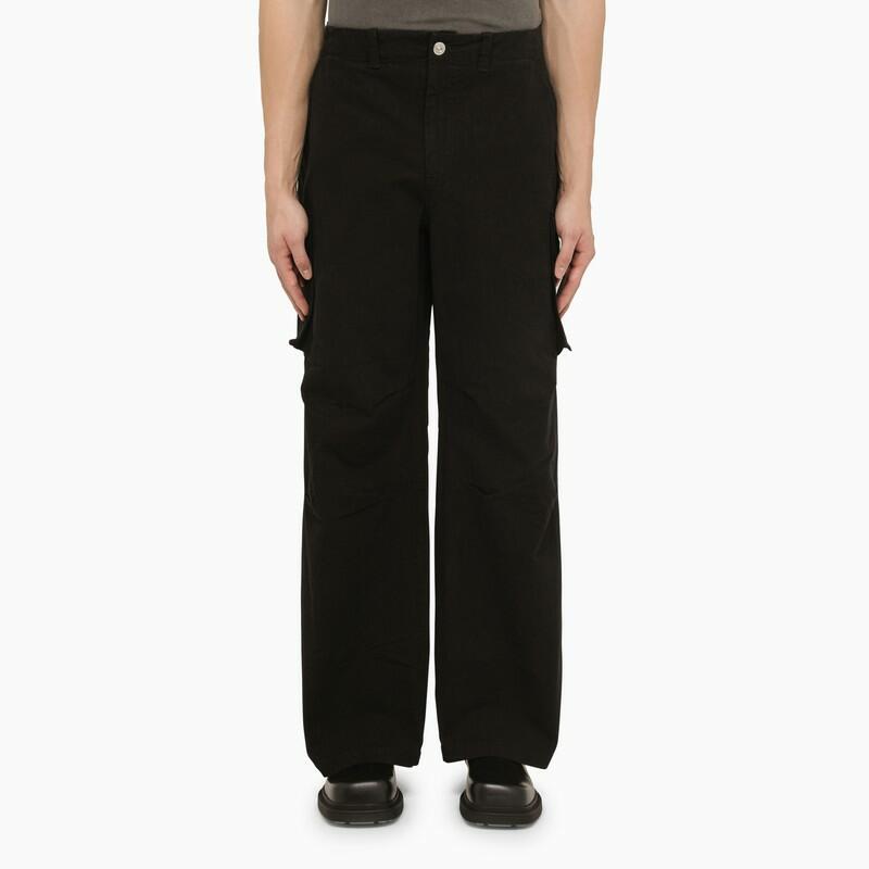 Our Legacy Black cotton cargo trousers Cover