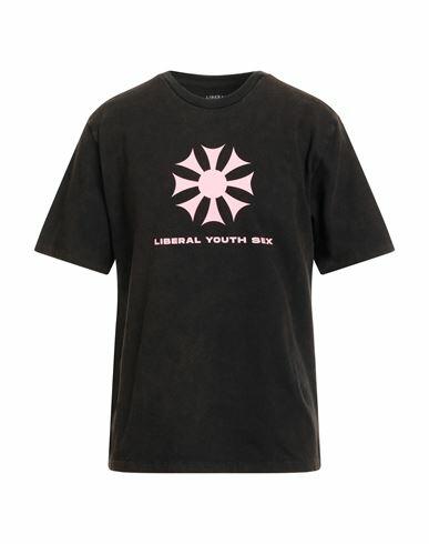 Liberal Youth Ministry Man T-shirt Steel grey Cotton, Elastane Cover