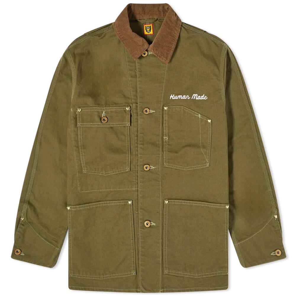 Human Made Men's Duck Coverall Jacket in Olive Drab Cover