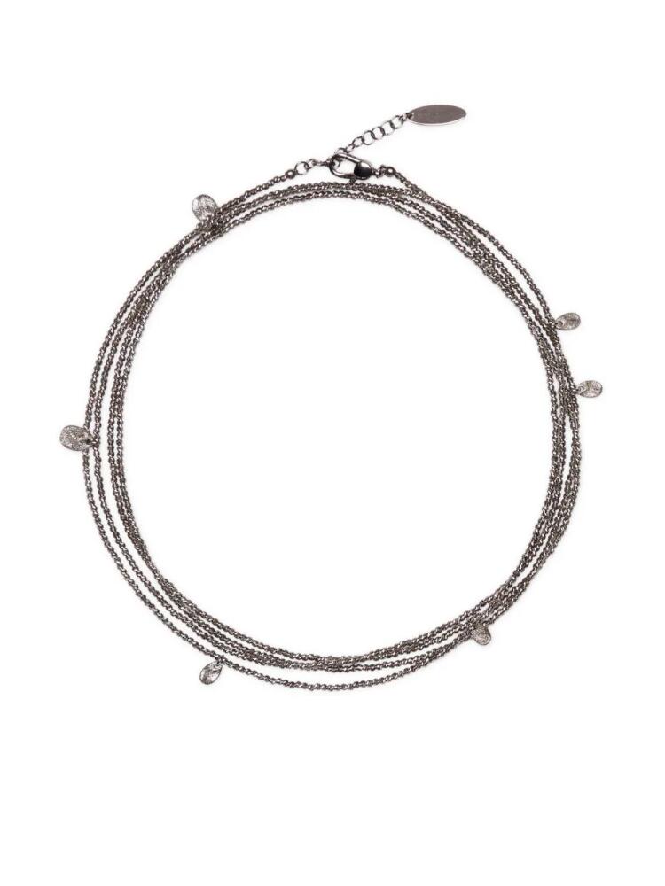 Brunello Cucinelli logo-plaque polished-finish bracelet - Silver Cover