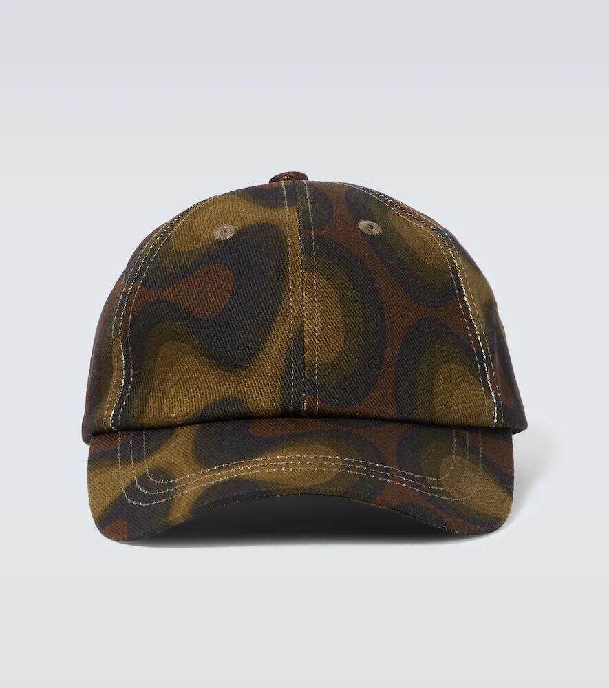 Dries Van Noten Printed cotton cap Cover