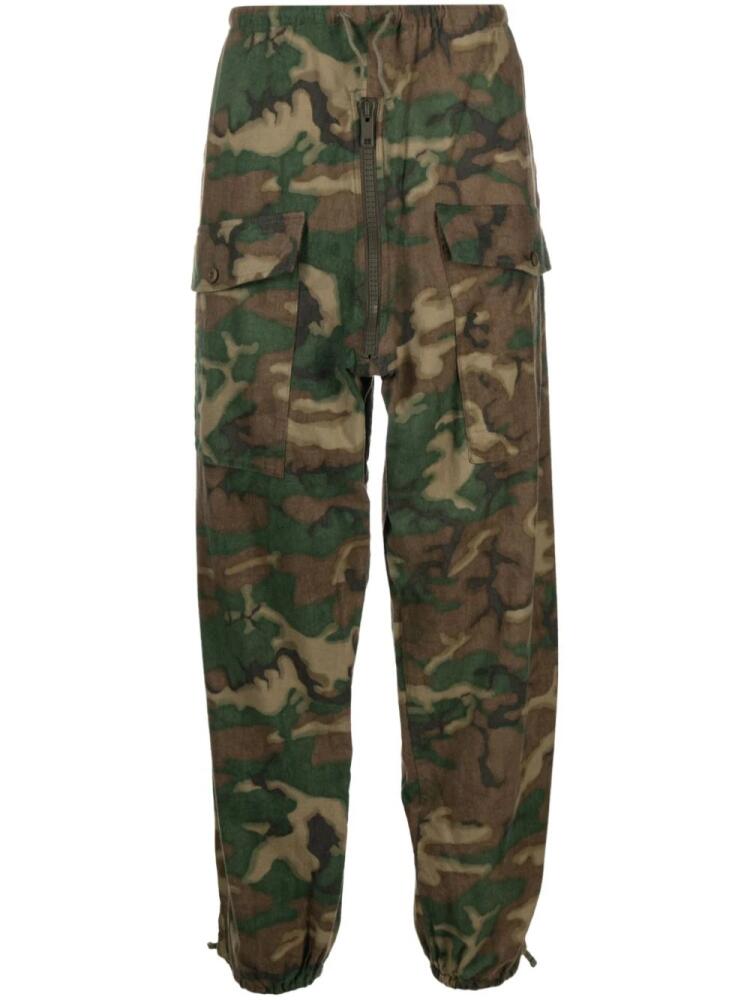 Givenchy camouflage-print cotton cargo trousers - Brown Cover