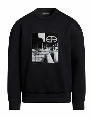 Emporio Armani Man Sweatshirt Midnight blue Modal Cover