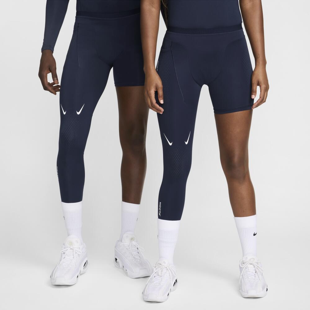 Nike Men's NOCTA Single-Leg Basketball Tights (Right) in Blue Cover