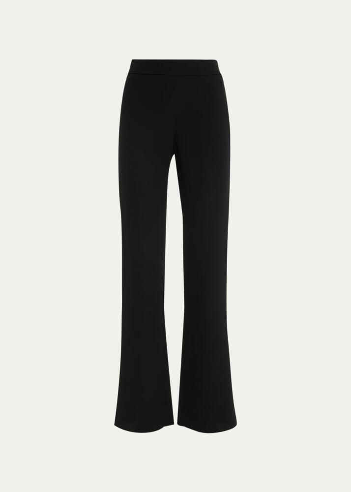 Giorgio Armani Black Cady Straight-Leg Pants Cover