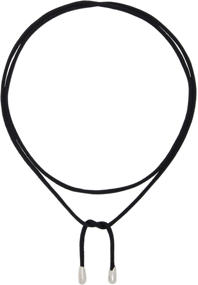 Sophie Buhai Black Elegant Shoelace Choker Cover