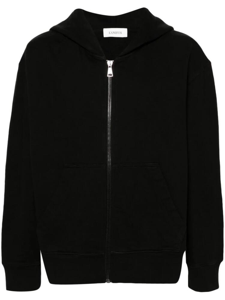 Laneus Shine-Palm cotton hoodie - Black Cover