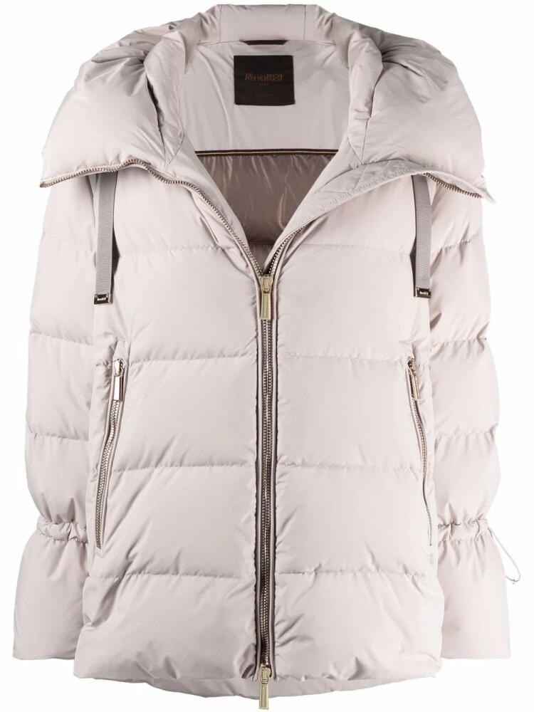 Moorer boudin-quilted down-filled padded jacket - Neutrals Cover