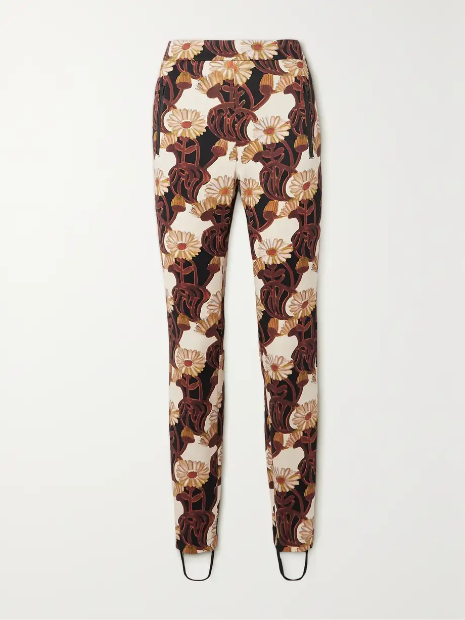 La DoubleJ - Sky Printed Tech-jersey Leggings - Brown Cover