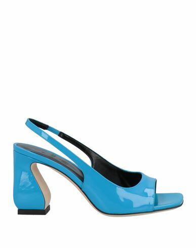 Si Rossi By Sergio Rossi Woman Sandals Azure Soft Leather Cover